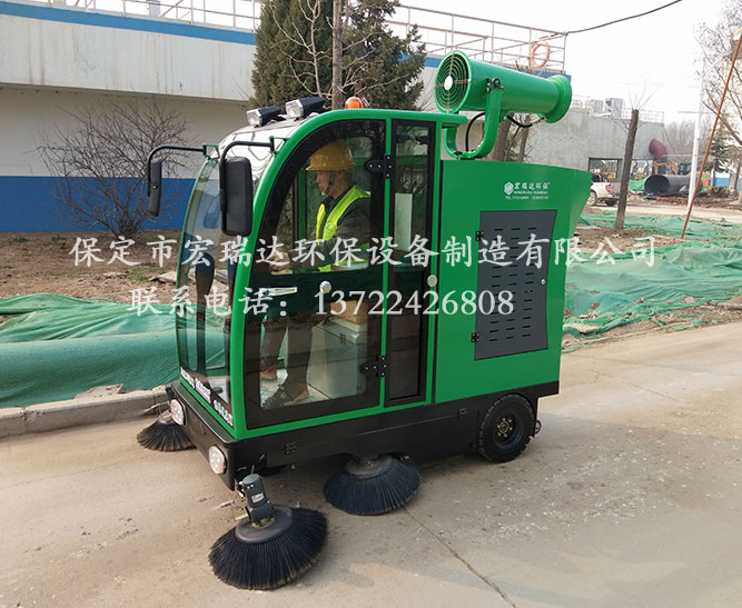 中建一局使用保定宏瑞達高壓洗掃一體機案例